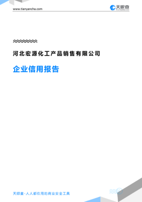 河北宏源化工产品销售(企业信用报告)- 天眼查